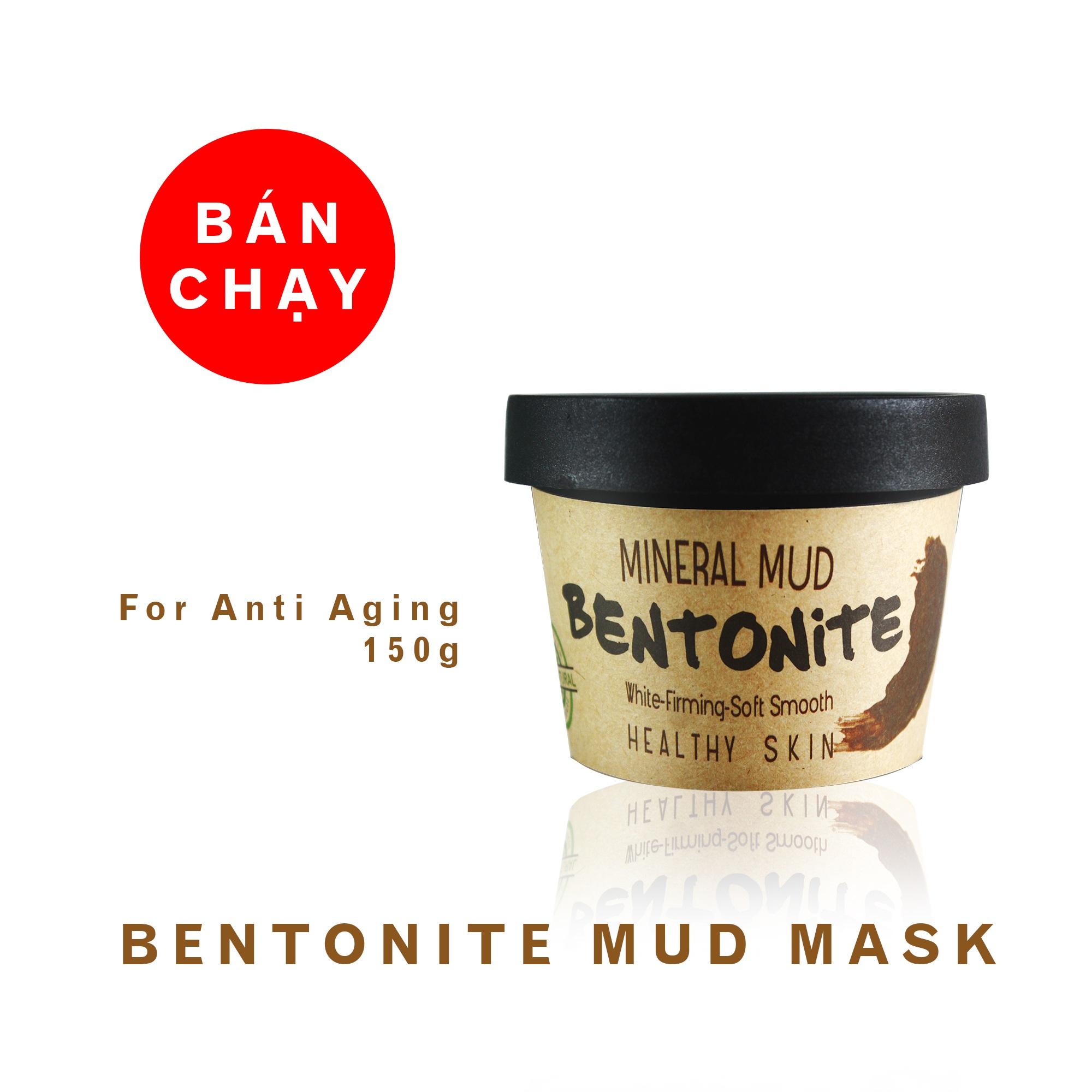 Mặt nạ bùn khoáng thiên nhiên trắng da MH Bentonite dành cho da lão hóa 100ml