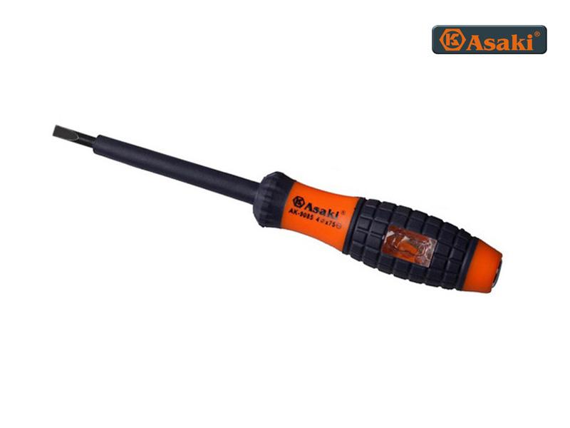 Tô vít 2 cạnh kiêm bút thử điện asaki ak-9087 5x100mm