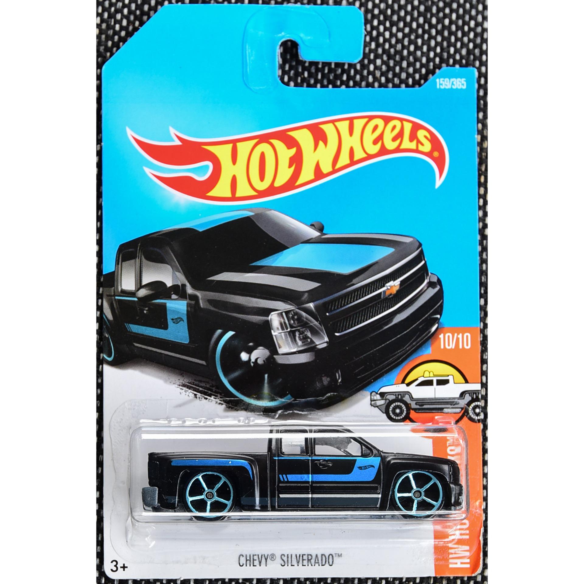Ô tô bán tải mô hình tỉ lệ 1:64 hot wheels chevy silverado 159/365