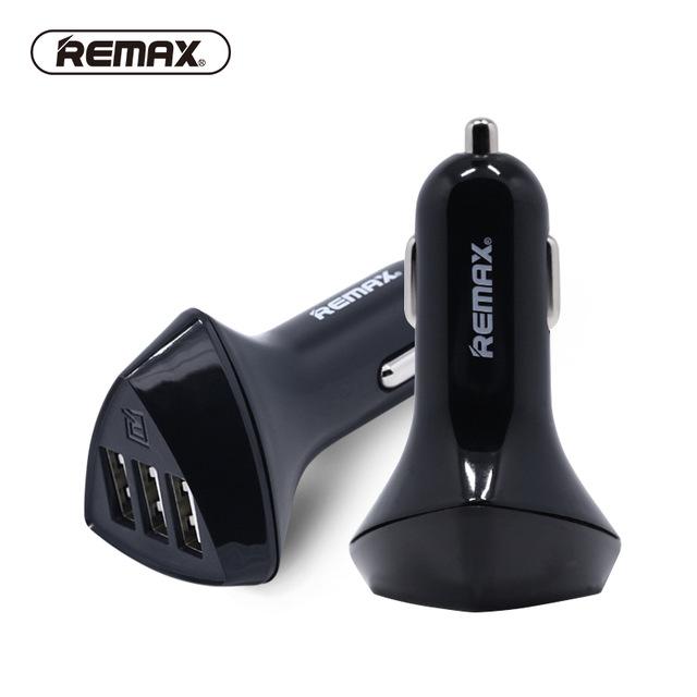 Tẩu Sạc Remax 3 Cổng Trên Oto Cho Điện Thoại, Máy Tính Bảng (RCC304)