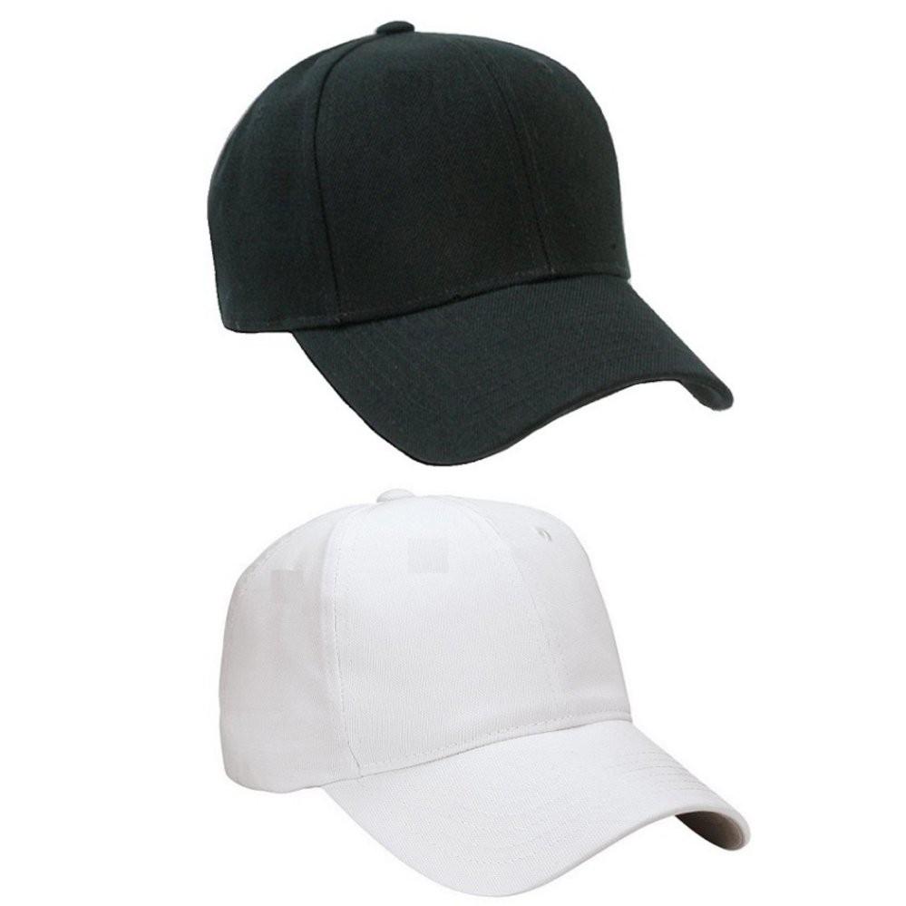 COMBO 2 Mũ lưỡi trai thời trang Hàn Quốc Nhungxinhfashion (trắng - đen)