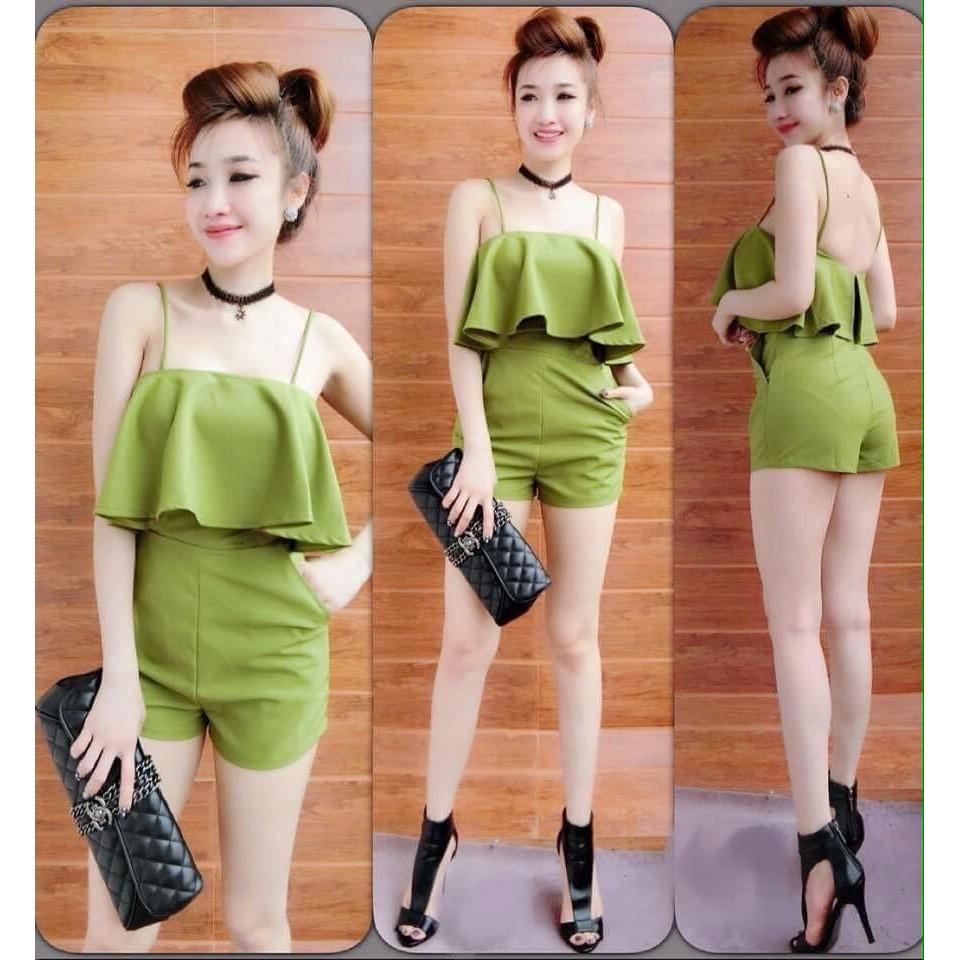 Jum đùi nữ hai dây bèo siêu xinh 2019