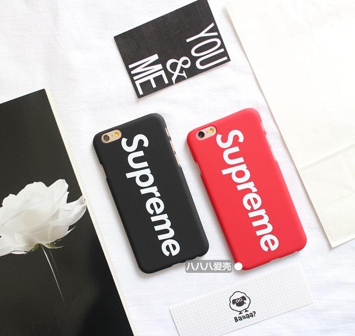 Ốp lưng điện thoại iPhone 7 Supreme hai màu đen và đỏ mịn siêu chất ( Ốp cứng )