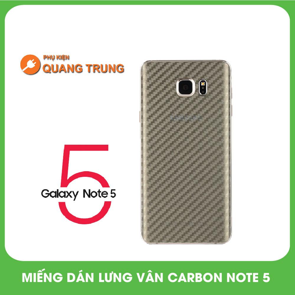 Miếng dán vân carbon mặt sau galaxy note 5