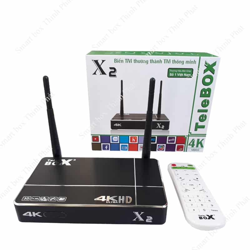 Đầu android tv box telebox X2 (đen)