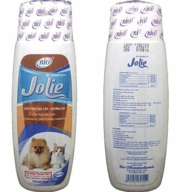 Sữa tắm Bio Jolie dưỡng lông khử mùi hôi cho chó mèo 150ml