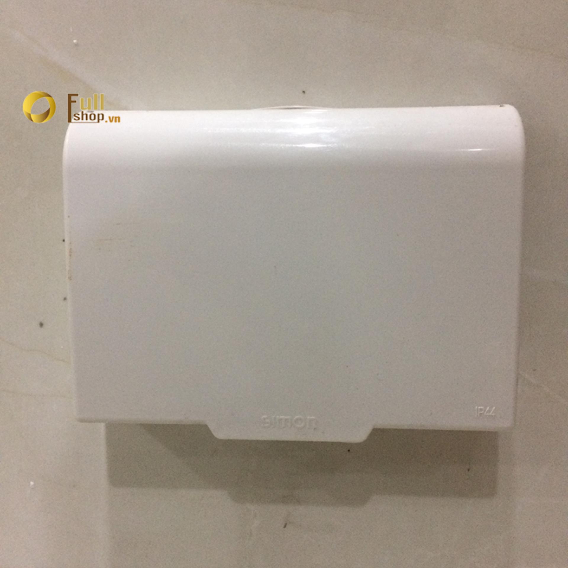 Mặt che chống nước bảo vệ ổ cắm, công tắc chữ nhật điện Simon 52154