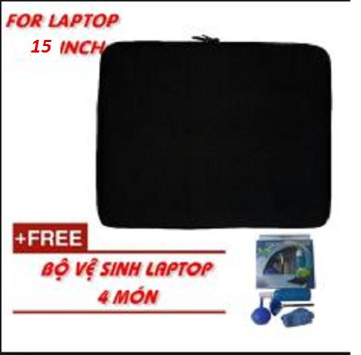 Túi chống sốc Laptop 15.6 Inch + bộ vệ sinh Laptop 4 món