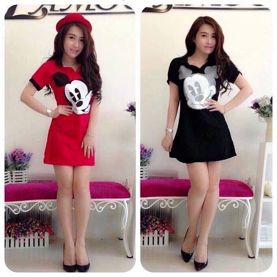 Đầm suông hình Mickey HL solist