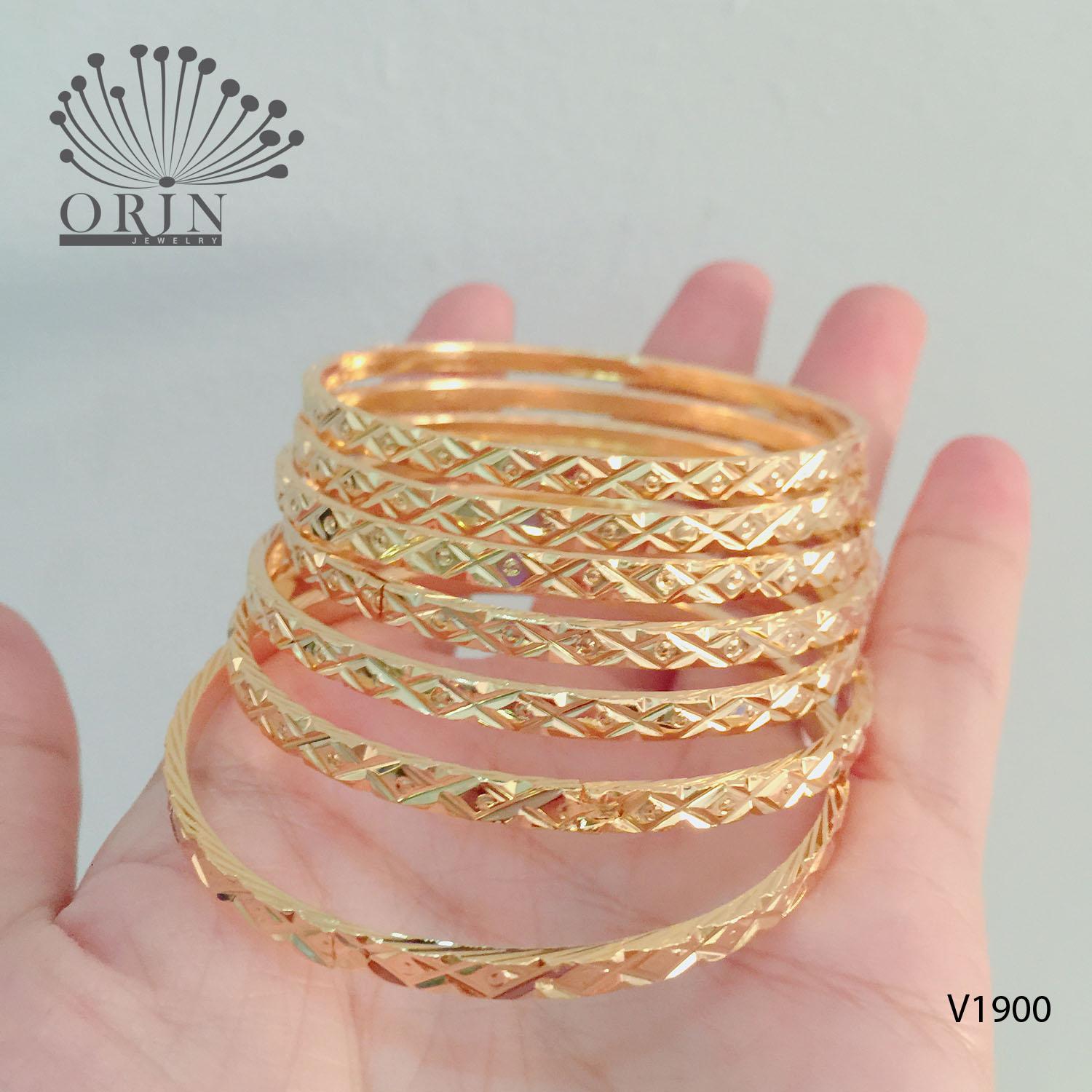 Vòng ximen cao cấp bộ 7 chiếc trang sức Orin K14 N3 - Long Tien