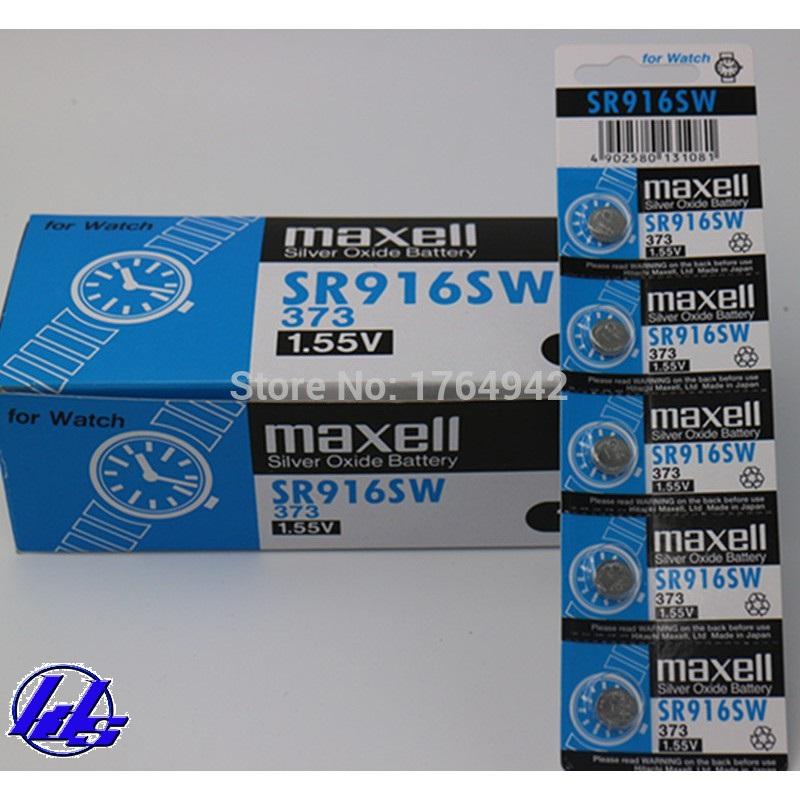 Pin đồng hồ sr916sw/373 maxell - vỉ 5 viên