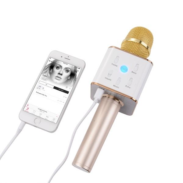 Micro Karaoke Bluetooth Thế Hệ Mới Kiêm Loa Q7 3 Trong 1(trắng) By Công Ty Cp Mingroup