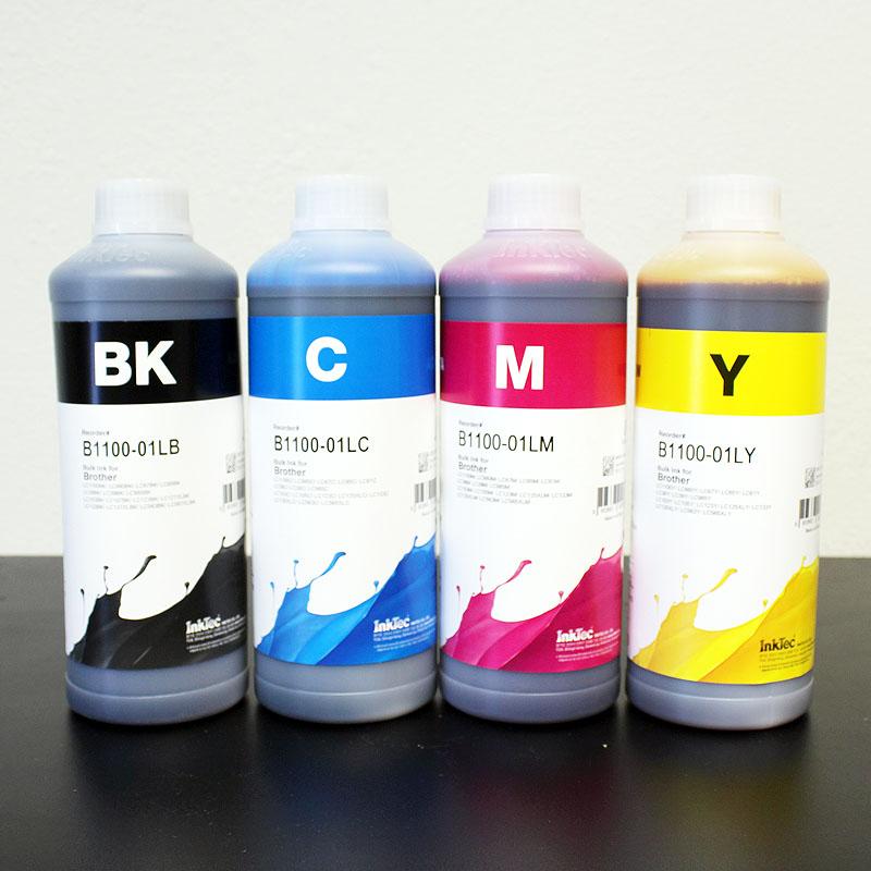 Mực in InkTec Hàn Quốc 1 Lít dùng cho tất cả máy in phun màu Epson L110/L220/L310/L360/L365/L805/L1300... (Bộ 4 màu xanhđỏvàngđen mỗi chai 1Lit)
