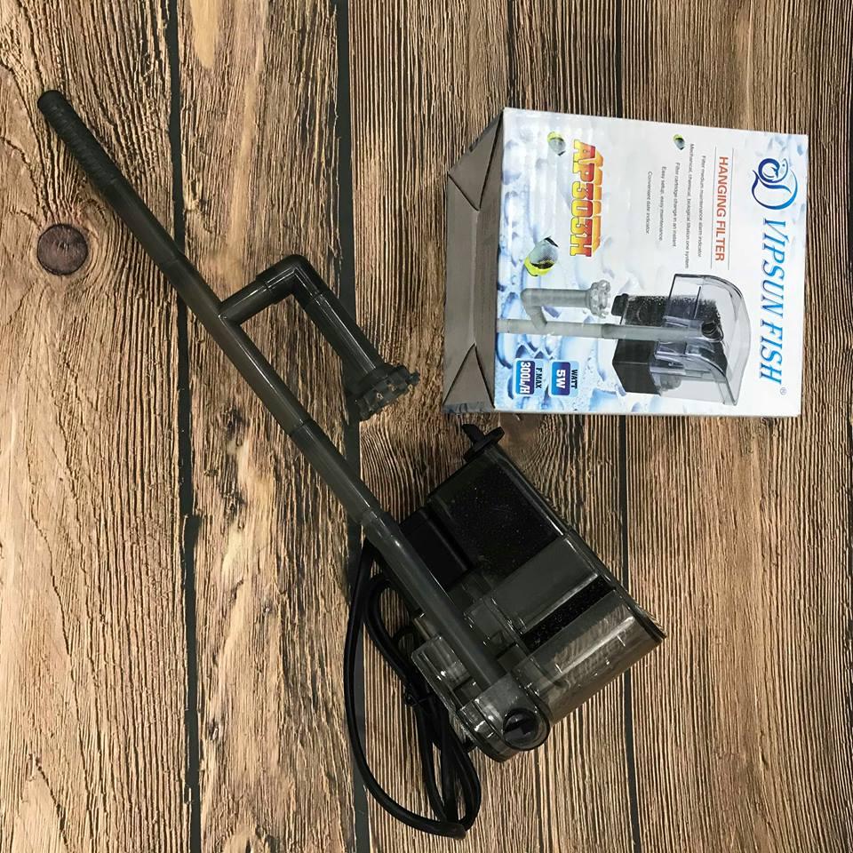 Máy lọc thác hồ cá mini - kiêm kết hợp lọc váng mặt hồ cá