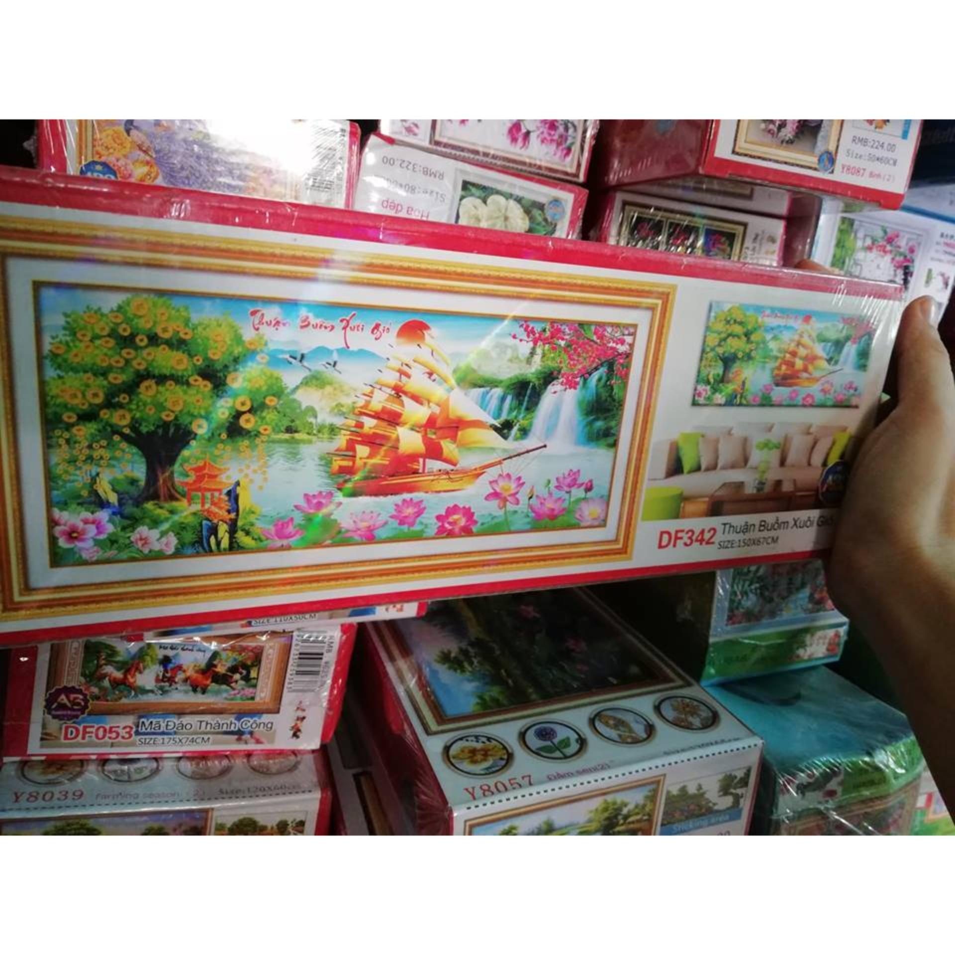Tranh đính đá thuận buồm xuôi gió-DF342-Ngọc Thịnh