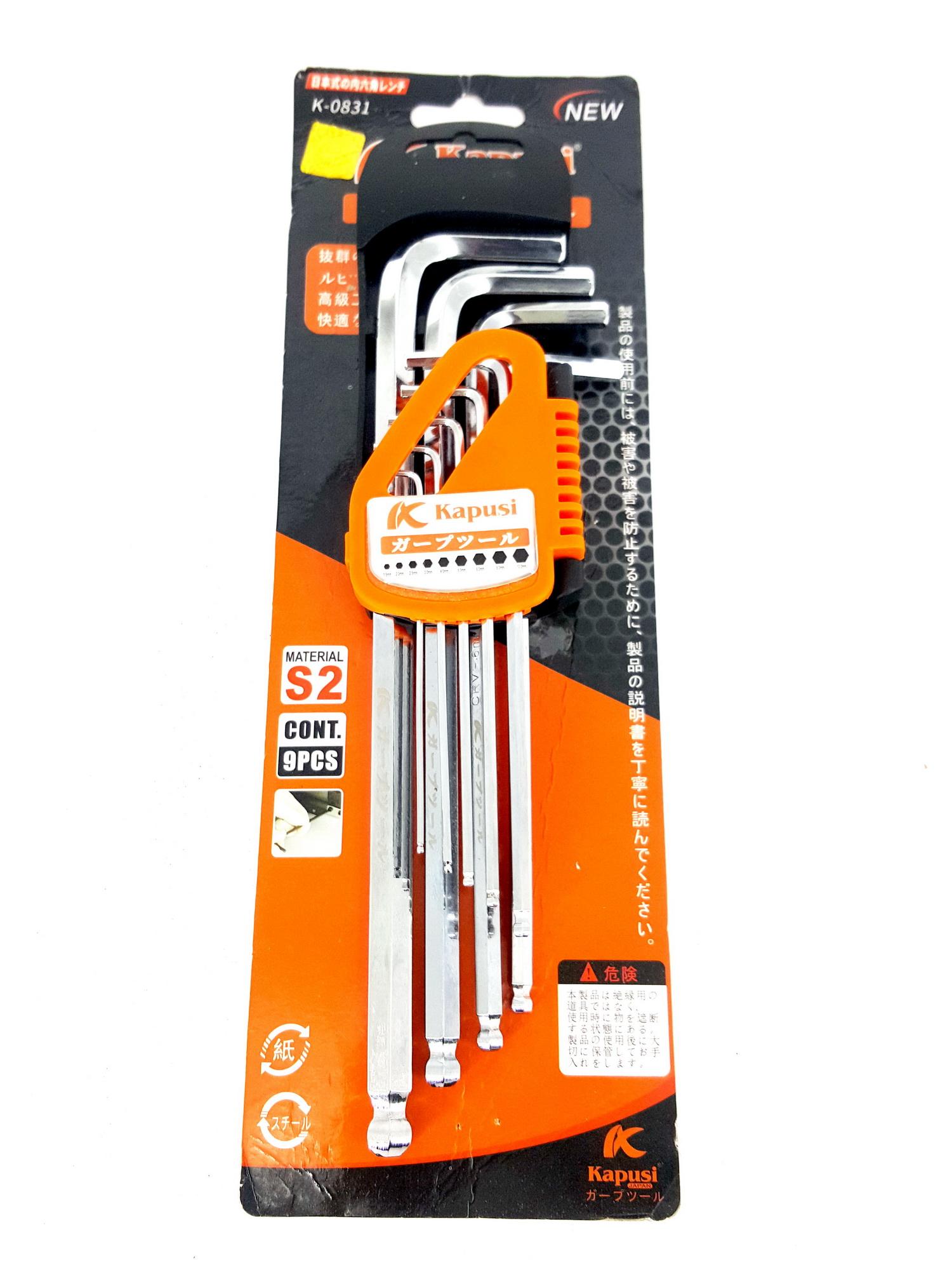 Bộ lục giác trắng đầu bi kapusi 9 chi tiết