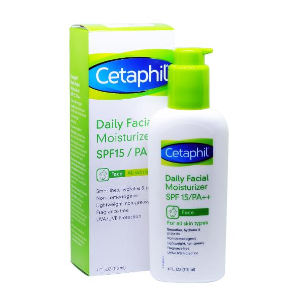 Kem dưỡng ẩm chống nắng hằng ngày Moisturizer SPF15++ 118ml Cetaphil