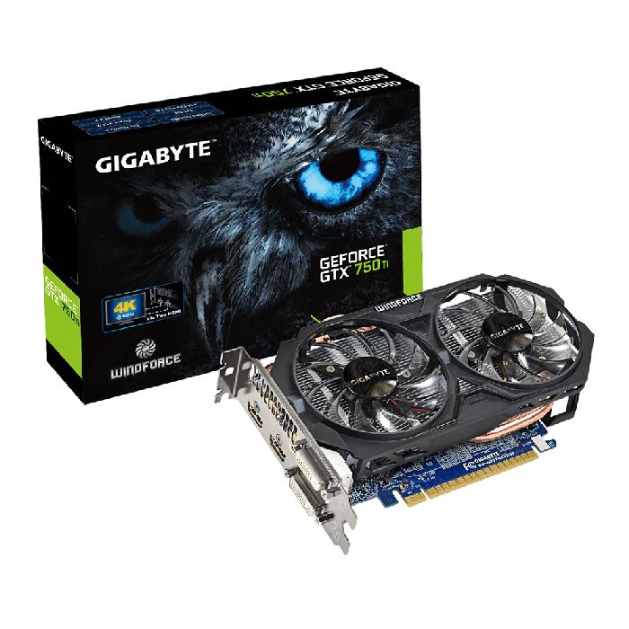 VGA Gigabyte GTX 750Ti 2GB - GV-N75TOC2-2GI