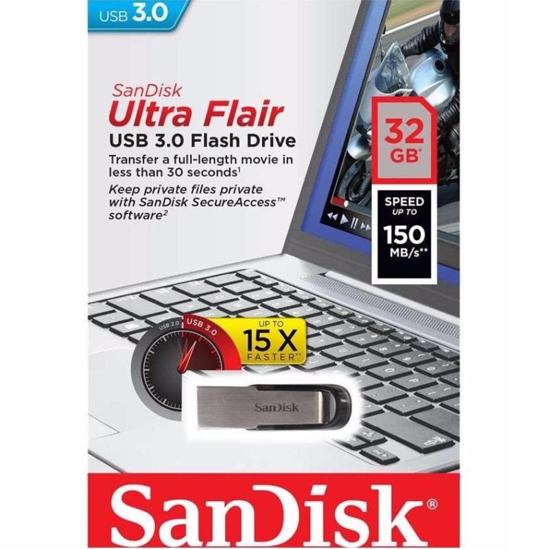Bảng giá USB 3.0 SanDisk CZ73 Ultra Flair 32GB 150Mb/s (Bạc) - Phụ Kiện 1986 Phong Vũ