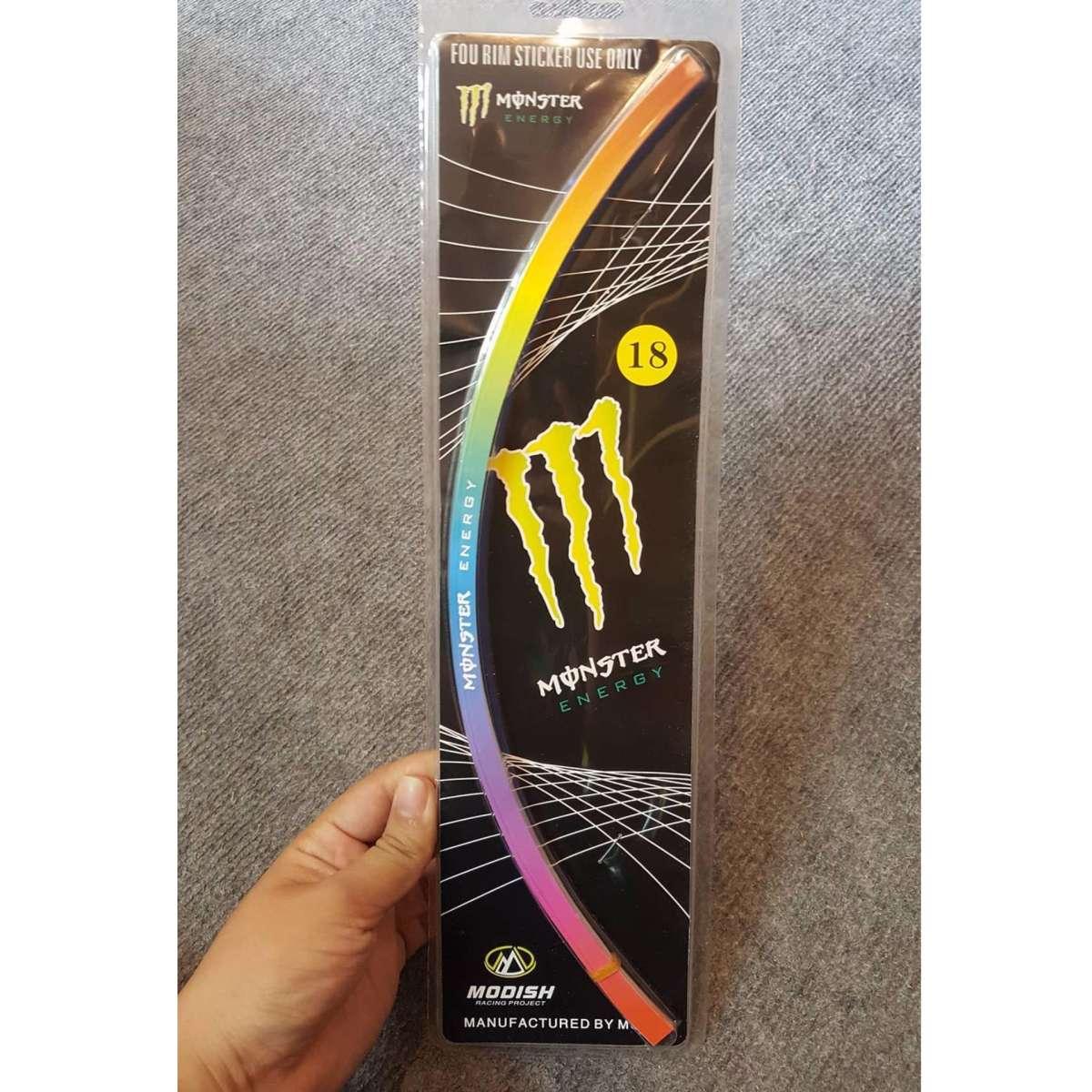 Bộ decal dán vành xe monster