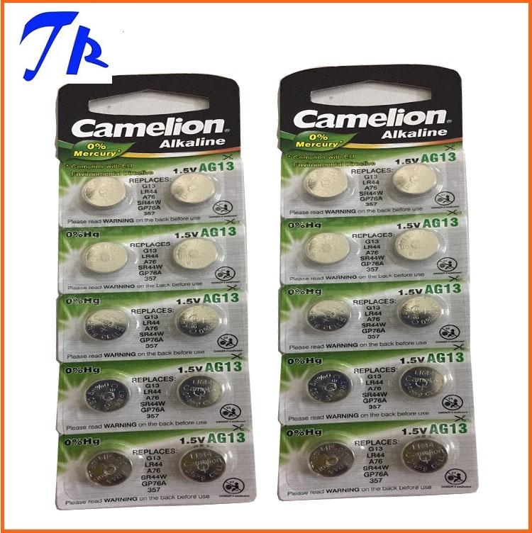 20 viên AG13 Camelion, Pin A76, LR44 Camelion