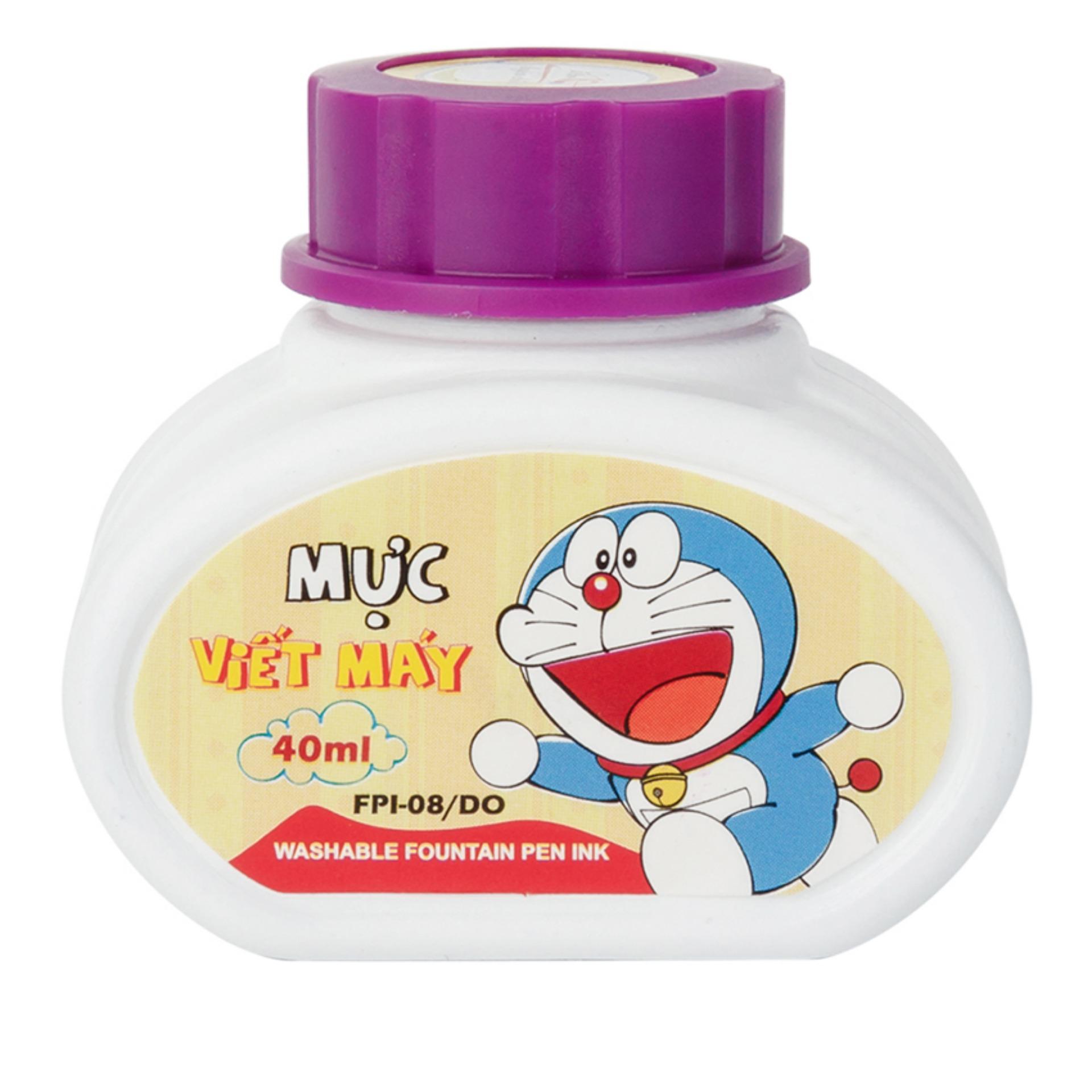 Bộ 4 lọ mực bút máy thiên long doremon fpi-08