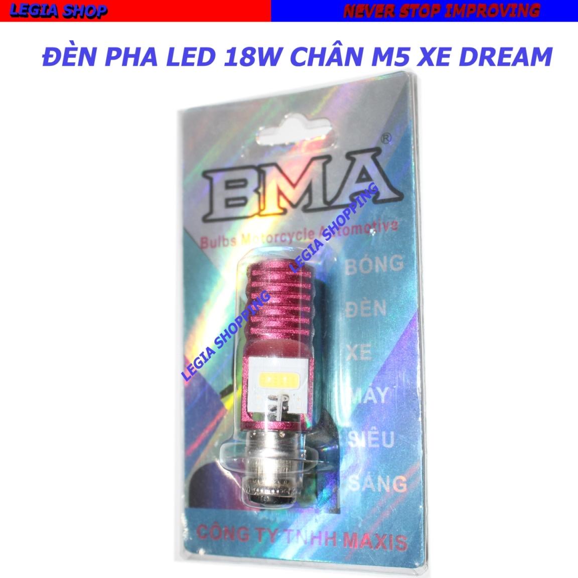 ĐÈN PHA LED 2 TIM HIỆU BMA - GẮN XE DREAM, WAVE ALPHA, SU SPORT, CUB