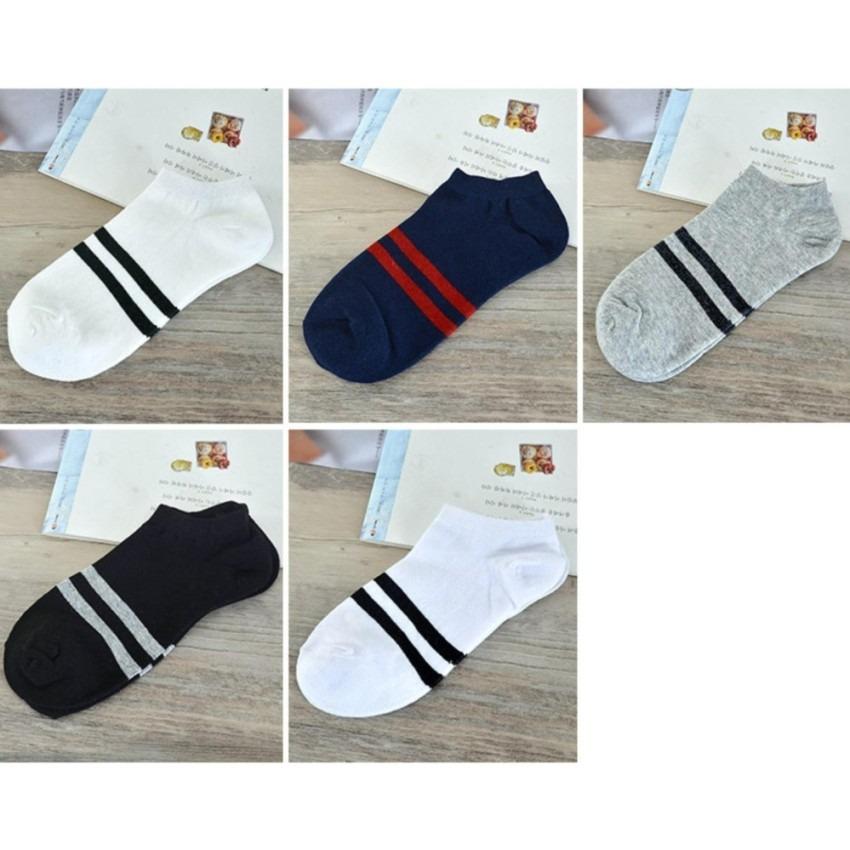 Bộ 10 đôi vớ Hàn Quốc 2 sọc dành cho nam
