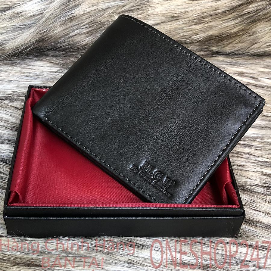 Bóp ví da bò nam sành điệu da bò thật 100%. oneshop247 a136v