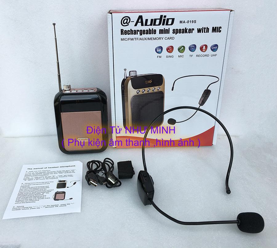 Máy trợ giang audio đeo tai không dây ma-019s
