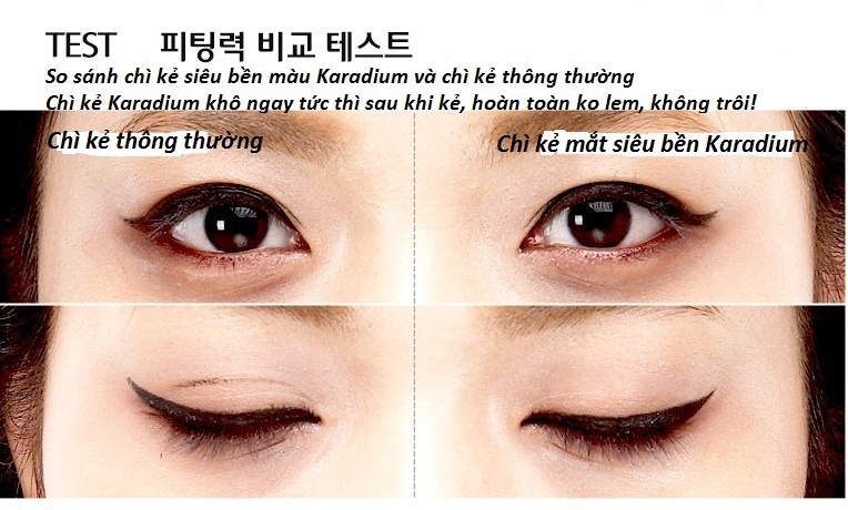 Image result for Káº» Máº¯t Karadium Waterproof Brush Liner