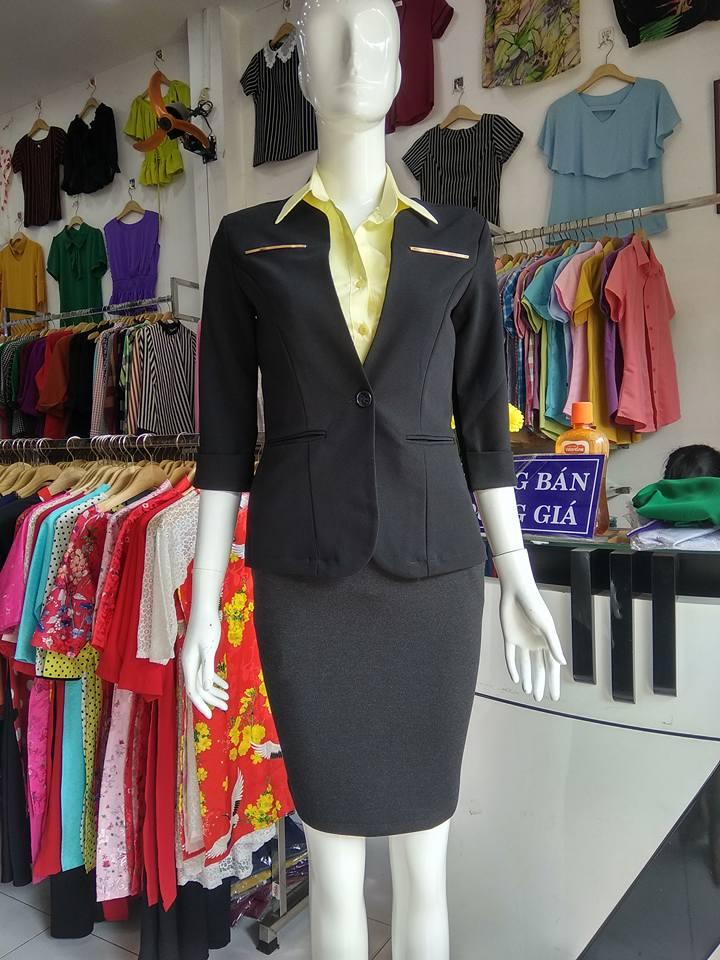 ÁO VEST NỮ CÔNG SỞ màu đen tay lỡ LC02 [HÀNG SHOP CAO CẤP -GIÁ CỰC  SỐC- ĐƯỢC ĐỔI TRẢ THOẢI MÁI] vải tuyết mưa