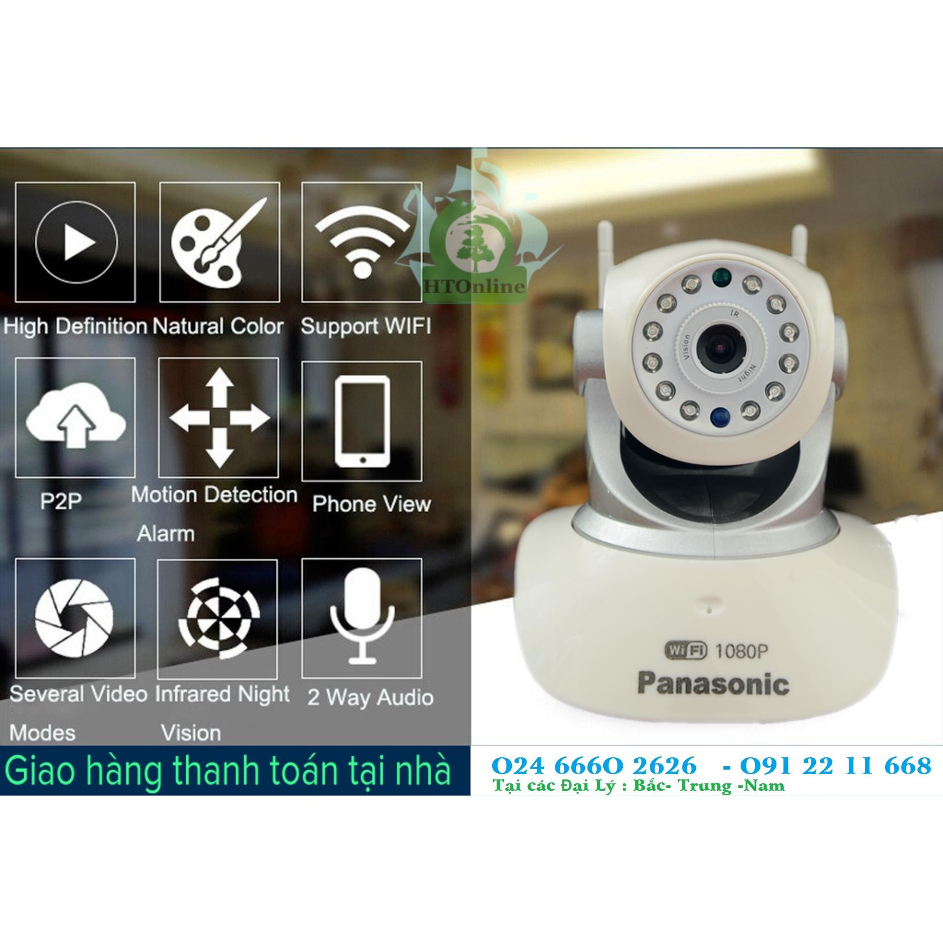 Camera Wifi IP Panasonic HD1080, năm 2020 2.0Mepixel - Hàng nhập khẩu