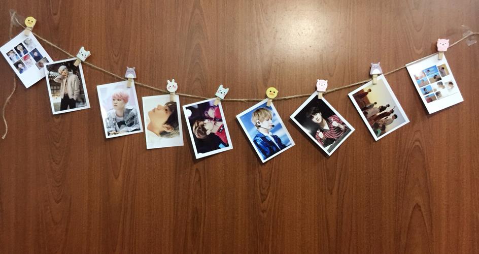 Bộ 30 ảnh bts mới ra tặng 1 móc khóa bts kèm 30 kẹp gỗ xiu cute và dây thừng
