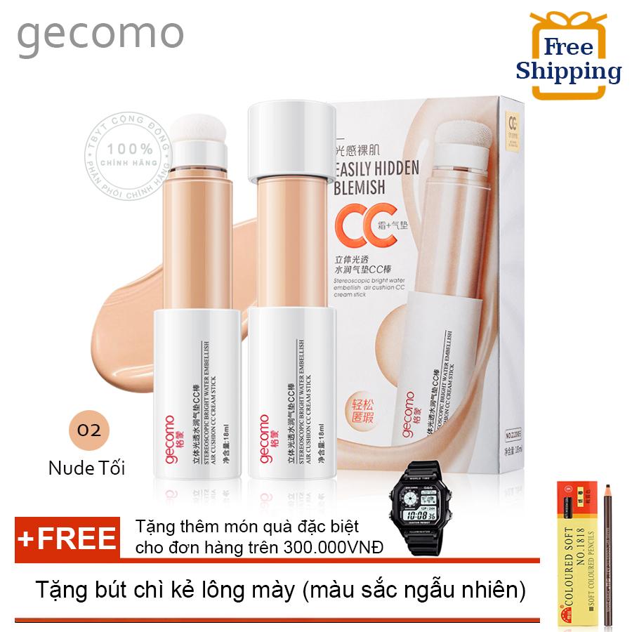 Kem che khuyết điểm Gecomo CC + Tặng bút chì kẻ lông mày