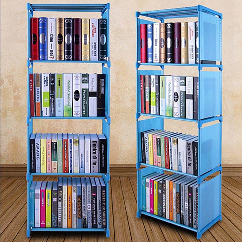 Combo 02 Kệ sách 5 tầng 4 ngăn lắp ráp giá rẻ - Hàng Hot 2018