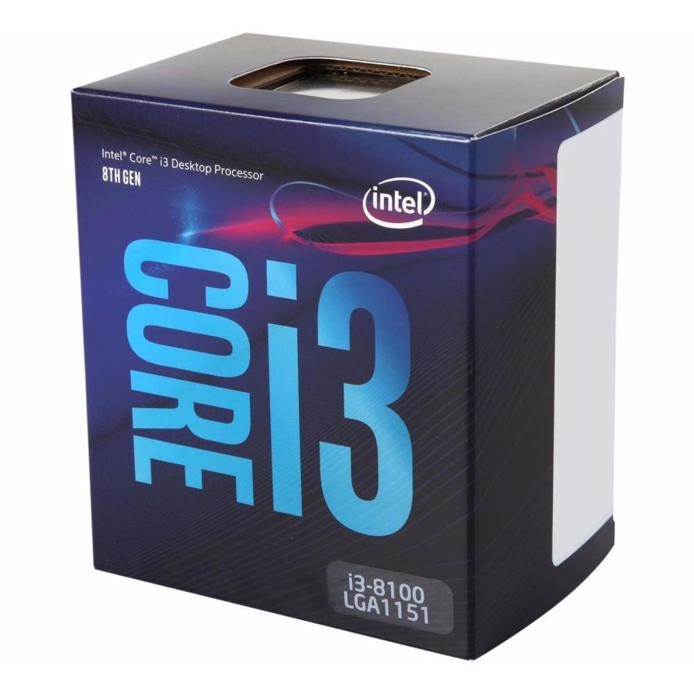 Cpu intel core i3-8100 3.6ghz / 6mb / 4 cores, 4 threads / socket 1151 v2