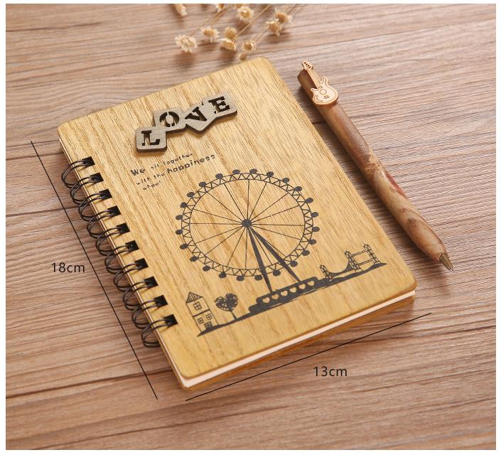 Sổ tay gỗ love
