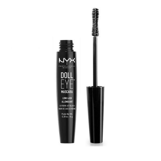 Chuốt mi nyx professional makeup doll eye mascara de01 long lash - jet black 8ml