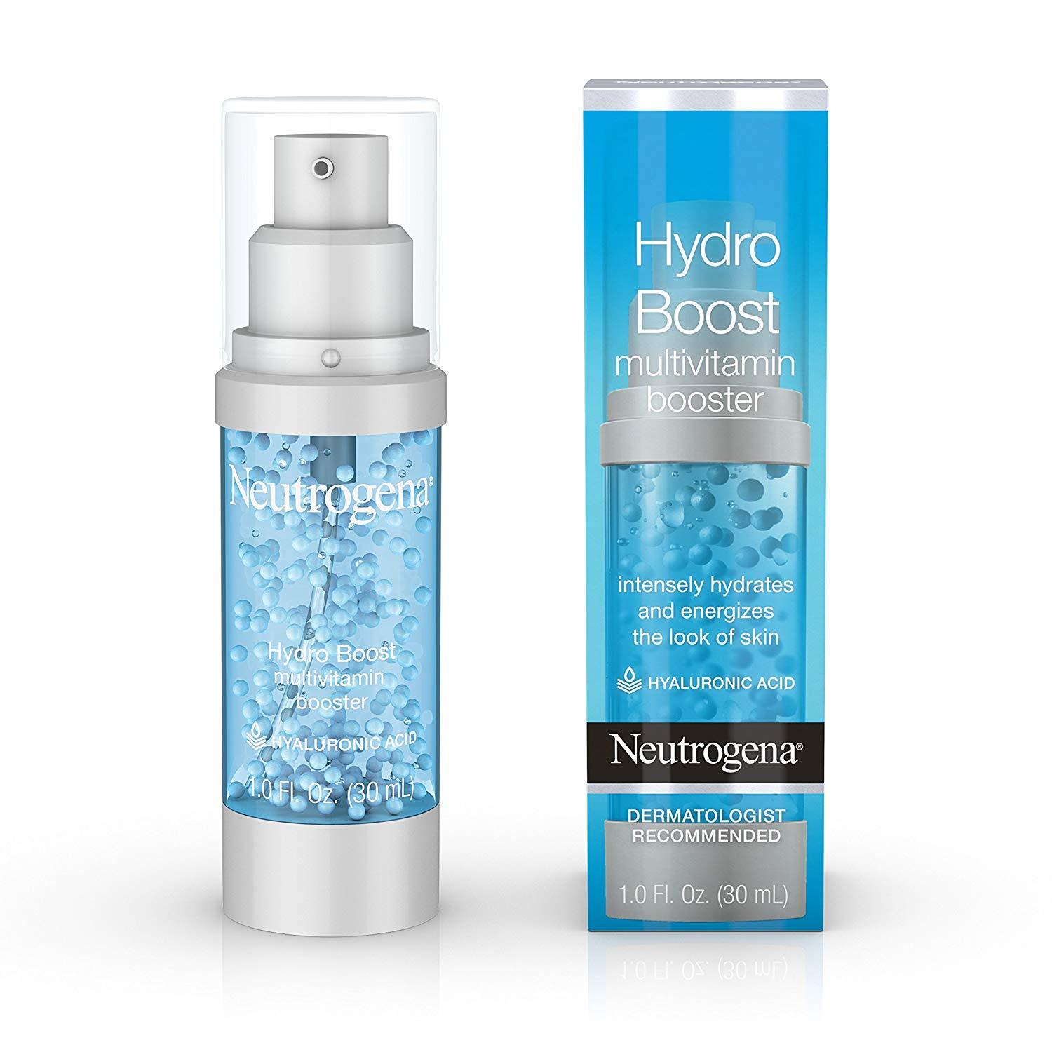 Kem Neutrogena Hydro Boost muiltivatamin booster dưỡng ấm cung cấp hỗn hợp vitamin và tinh chất Hyaluronic acid có bổ sung thêm những viên vitamin E nhỏ bên trong serum 30 ml