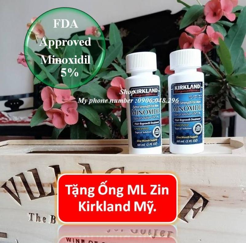 [ Expiry Date : 12 / 2021 ] Sản phẩm mọc Tóc, mọc Râu Minoxidil 5% Kirkland USA  từ Hoa Kỳ - Bộ 2 Chai ( Thuoc mọc râu , mọc tóc  Minoxidil 5% ) .