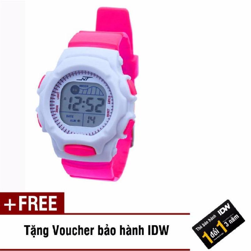 Nơi bán Đồng hồ điện tử trẻ em IDW S0828 (Hồng sen) + Tặng kèm voucher bảo hành IDW