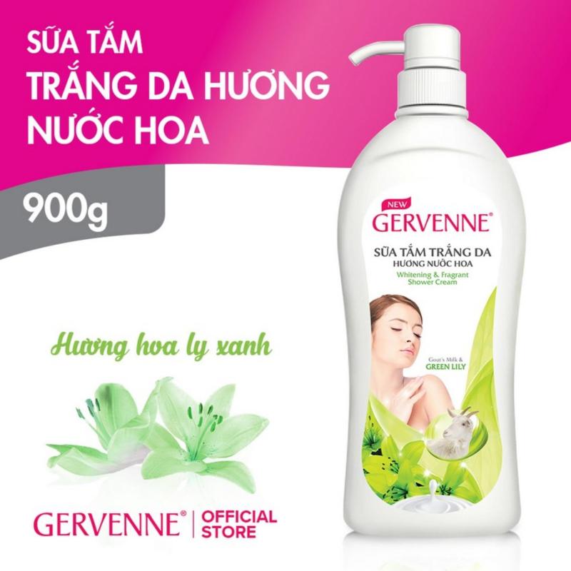 Gervenne - Sữa tắm trắng da hương hoa lily Xanh 900g