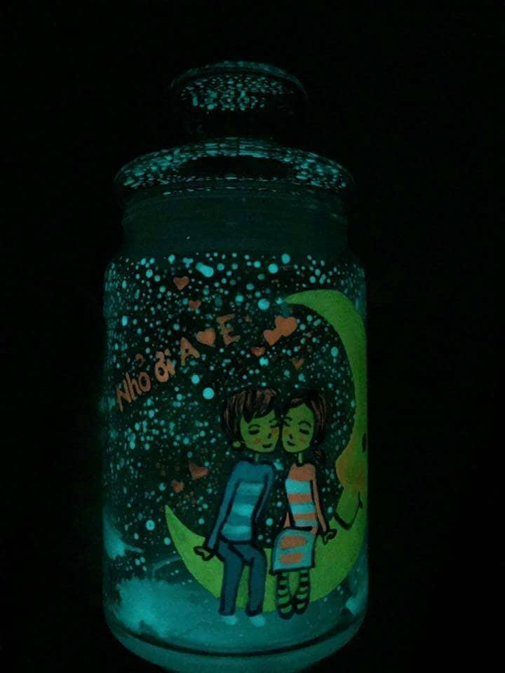 COMBO BỘT DẠ QUANG VẼ ÁO 25g tặng kèm sơn pha