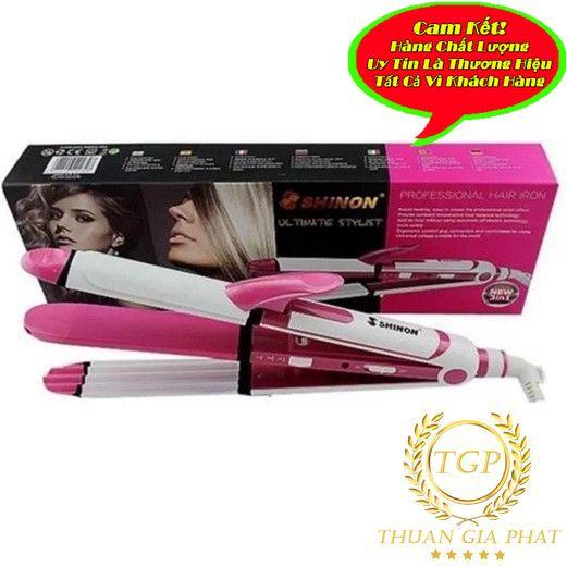 Máy làm tóc đa năng uốn duỗi bấm tóc 3 trong 1 shinon 8088 loại lớn