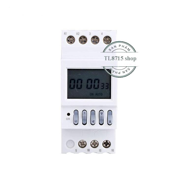 Công tắc hẹn giờ chu kỳ tháng công suất 16A/220v chỉ cần cài đặt 1 lần bị sẽ tự động đảo nguồn công tơ 12 tháng trong năm
