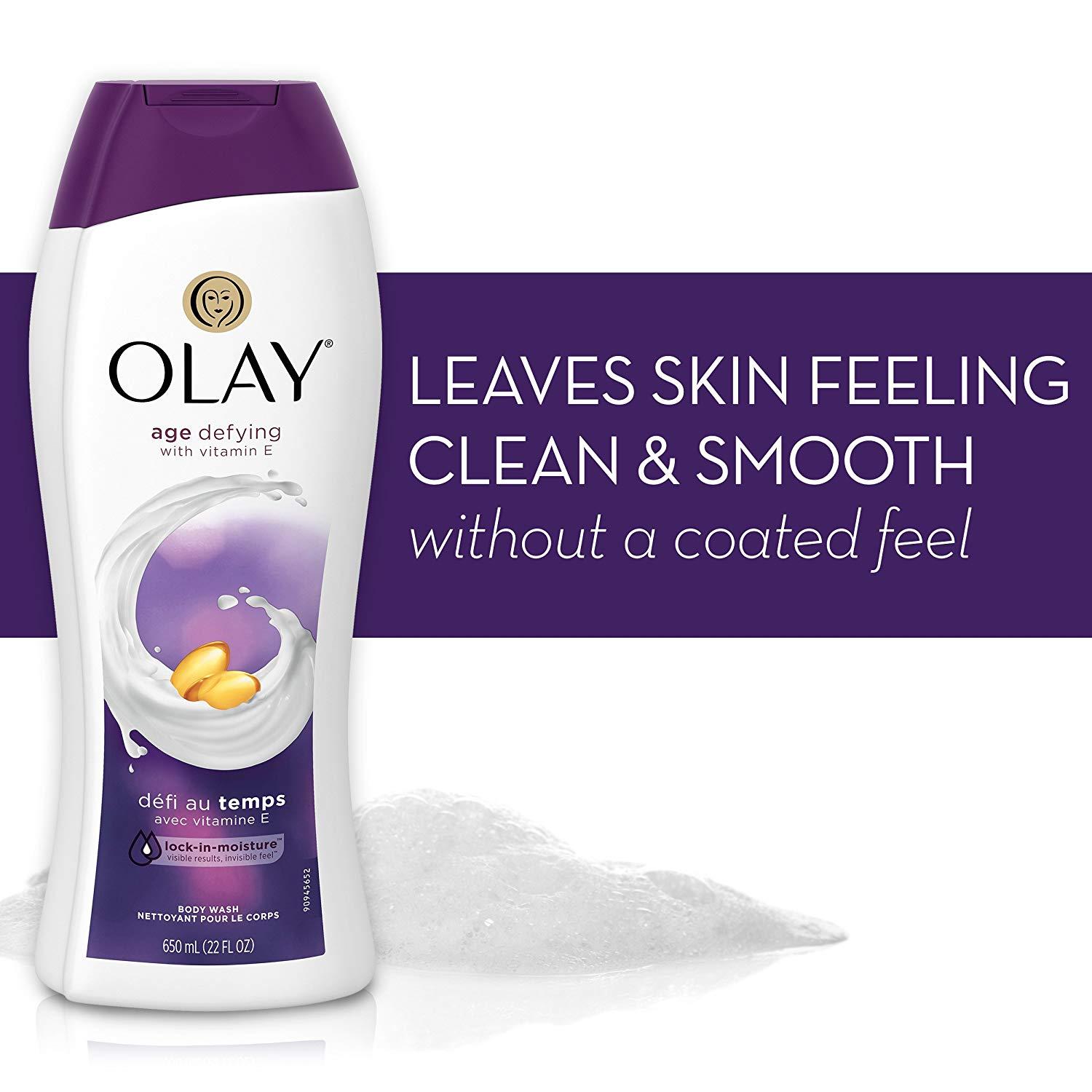 Sữa Tắm Trắng Da Chống Lão Hóa Olay Age Defying With Vitamin E 650ml