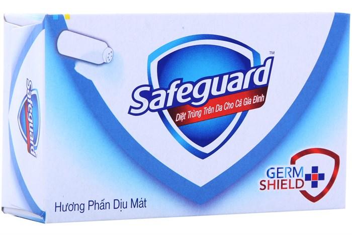 Combo 10 cục Xà bông cục Safeguard hương Phấn dịu mát hộp 135g Trắng