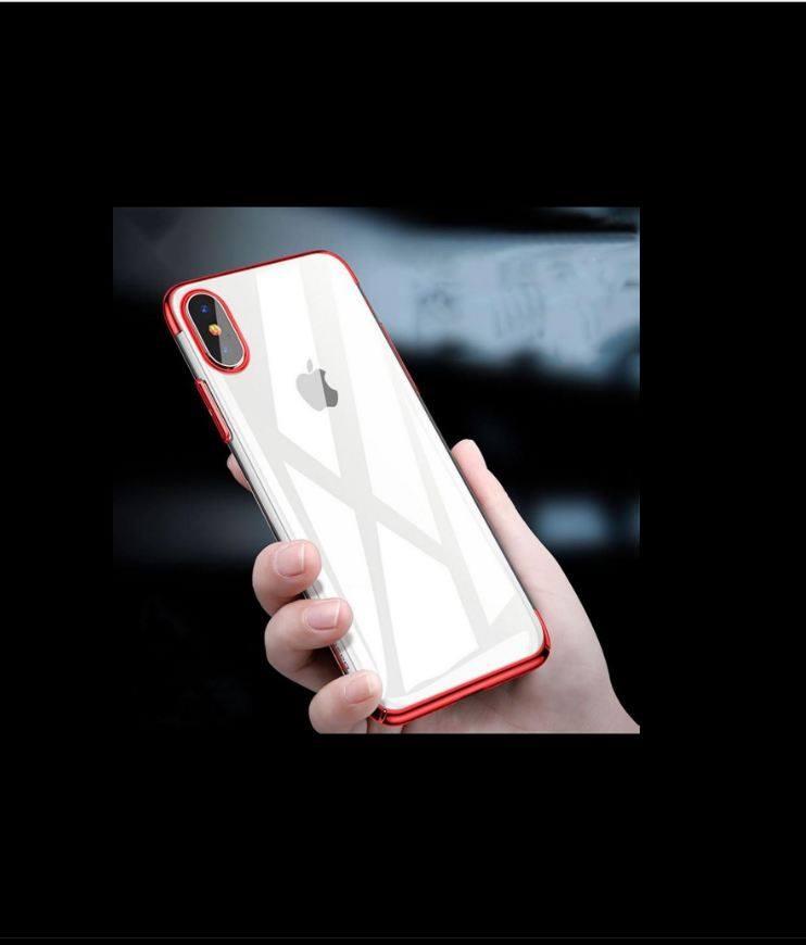 Ốp lưng viền màu hiệu Baseus cho iPhone X Tặng kính cường lực