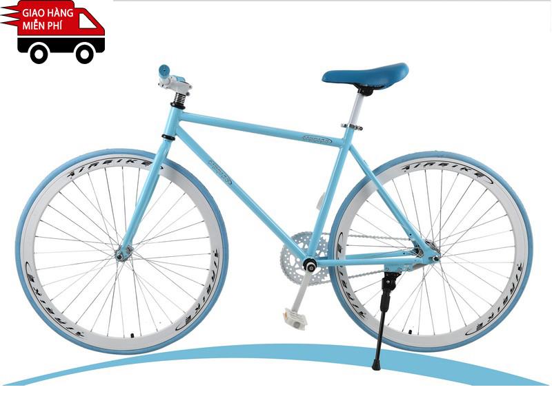 Mua xe đạp mini nữ Thống Nhất New 26 inch  hàng chính hãng  TẶNG KÈM THÊM  BỚM XE  LƯỚI CHẮN BÁNH SAU XE   Màu trắng tại KenSu Bike